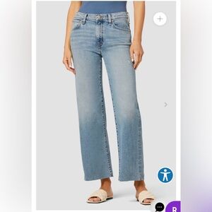 Hudson Jeans Women's Light Blue Rosalie Wide Leg Crop Jeans